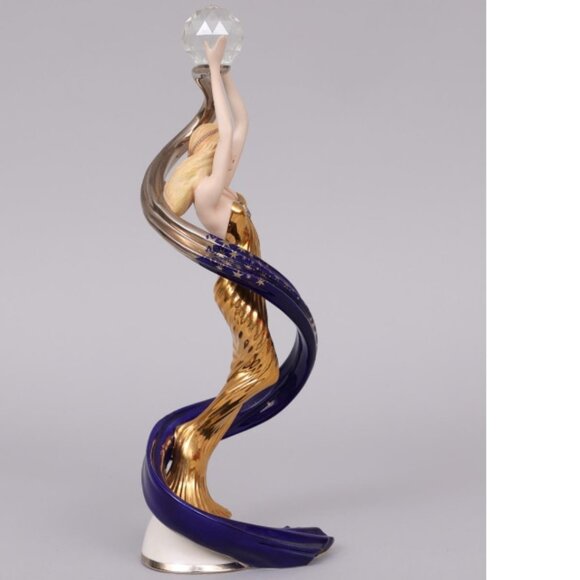 The Franklin Mint GALAXY in GOLD Fine Porcelain Figurine Hand Painted 14 inch - Picture 6 of 7